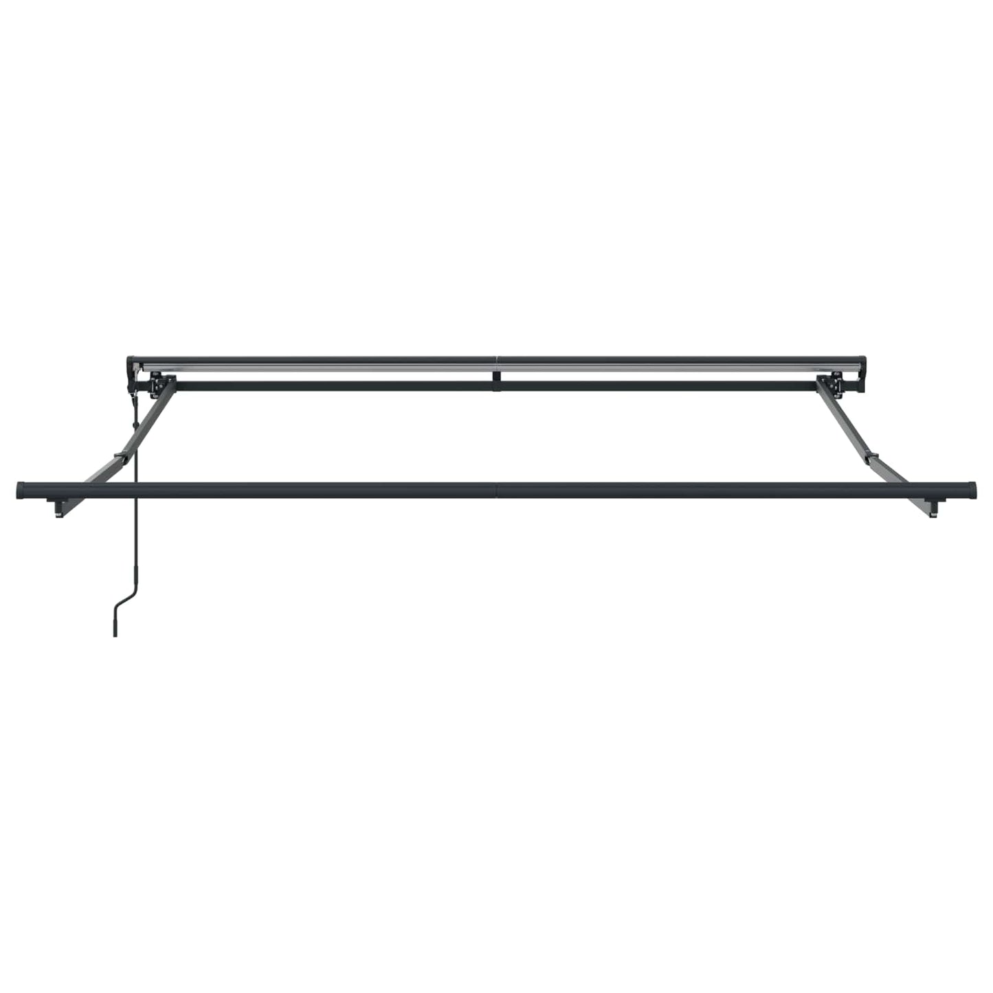 Zijde Frame Bruin 350 x 250 cm Polyester met PU-coating