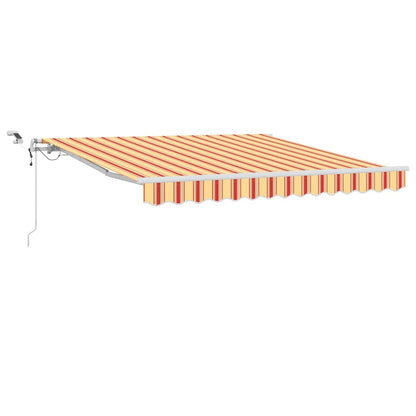 Inklapbaar Zonnescherm Geel en Oranje 350 x 250 cm