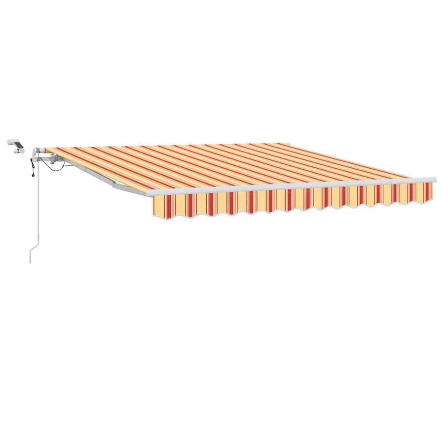 Inklapbaar Zonnescherm Geel en Oranje 350 x 250 cm