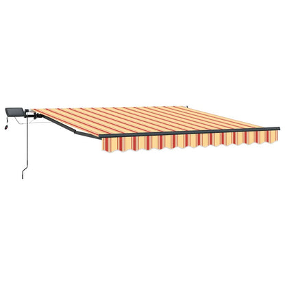 Inklapbaar Zonnescherm geel en oranje 350 x 250 cm Stof