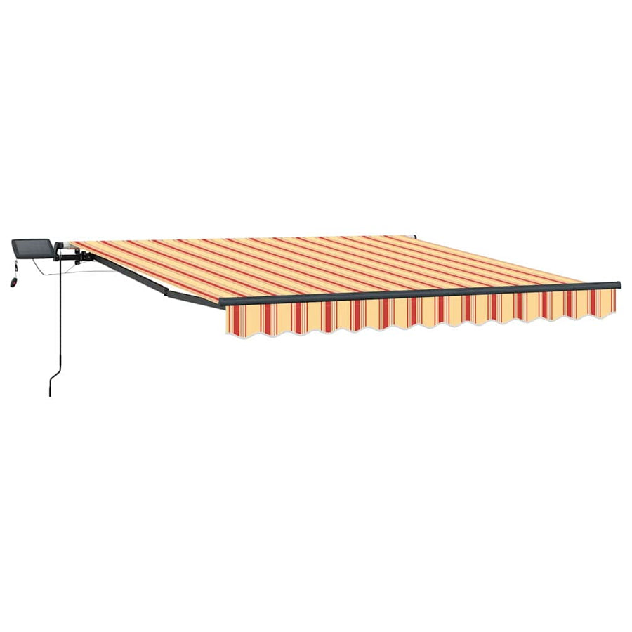 Inklapbaar Zonnescherm geel en oranje 350 x 250 cm Stof