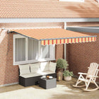 Zonnescherm 350x250 cm geel oranje stof