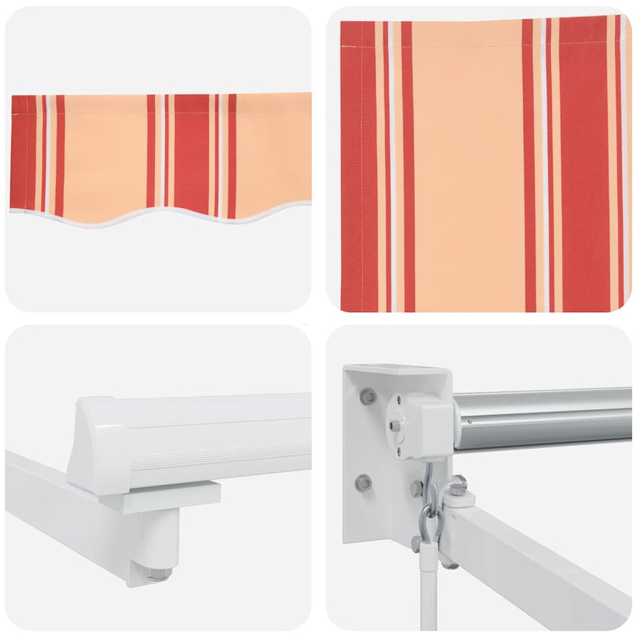 Markies Geel En Oranje 3,5 X 2,5 M Polyester En Metaal Geel En Oranje