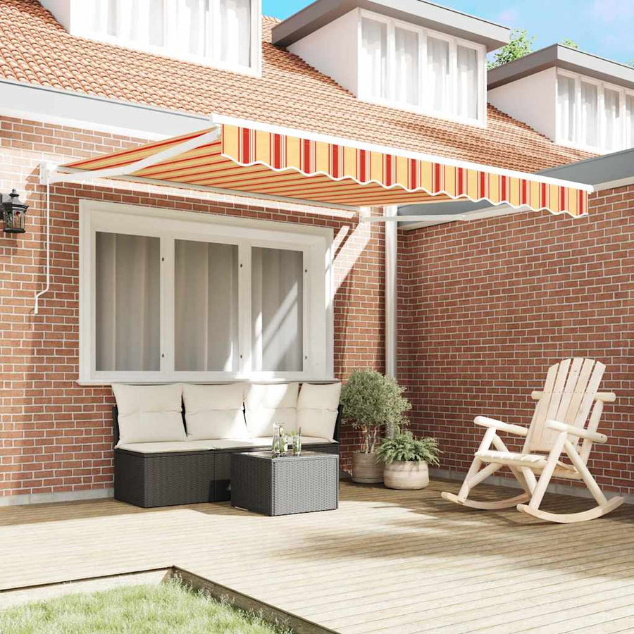 Markies Geel En Oranje 3,5 X 2,5 M Polyester En Metaal Geel En Oranje