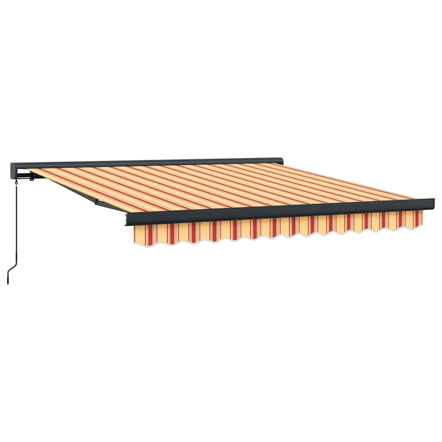 Inklapbaar Zonnescherm Geel en Oranje 350 x 250 cm