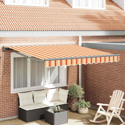 Inklapbaar Zonnescherm Geel en Oranje 350x250 cm