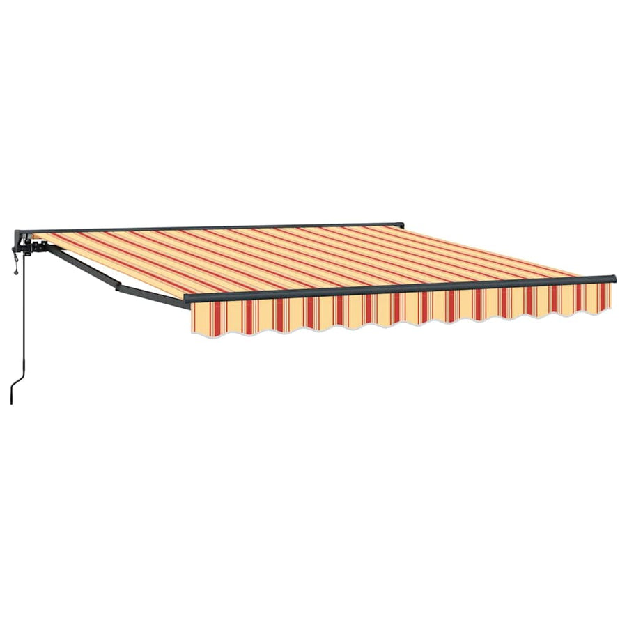 Inklapbaar Zonnescherm Geel en Oranje 350x250 cm