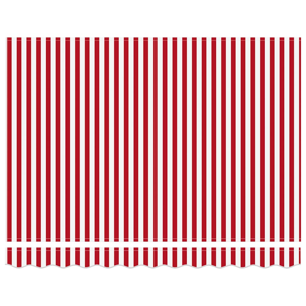 Inklapbaar Zonnescherm Rood En Wit 350 X 250 Cm Rood En Wit
