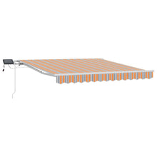 Inklapbaar Zonnescherm Multikleur 350 x 250 cm Stof en Staal