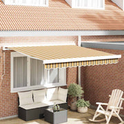 Foldable Awning Multicolor 350 x 250 cm Fabric and Metal