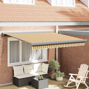 Foldable Awning Multicolor 350 x 250 cm Fabric and Metal