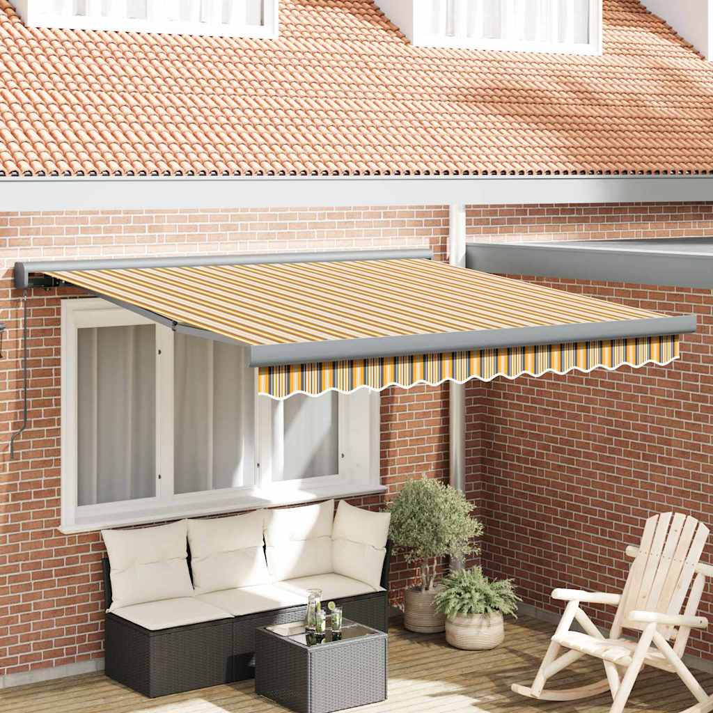 Handmatige Inklapbare Luifel Multikleur Stripe 350x250 cm