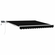 Inklapbaar Zonnescherm Zwart 350 x 250 cm Stof en Staal