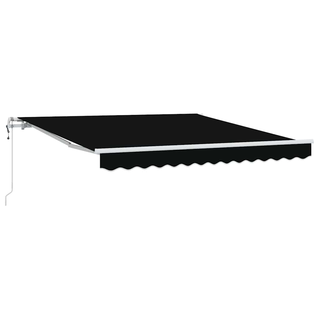 Inklapbaar Zonnescherm Zwart 350 x 250 cm Stof