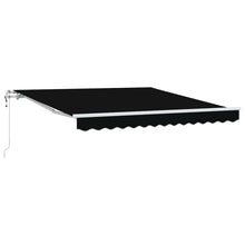Inklapbaar Zonnescherm Zwart 350 x 250 cm Stof