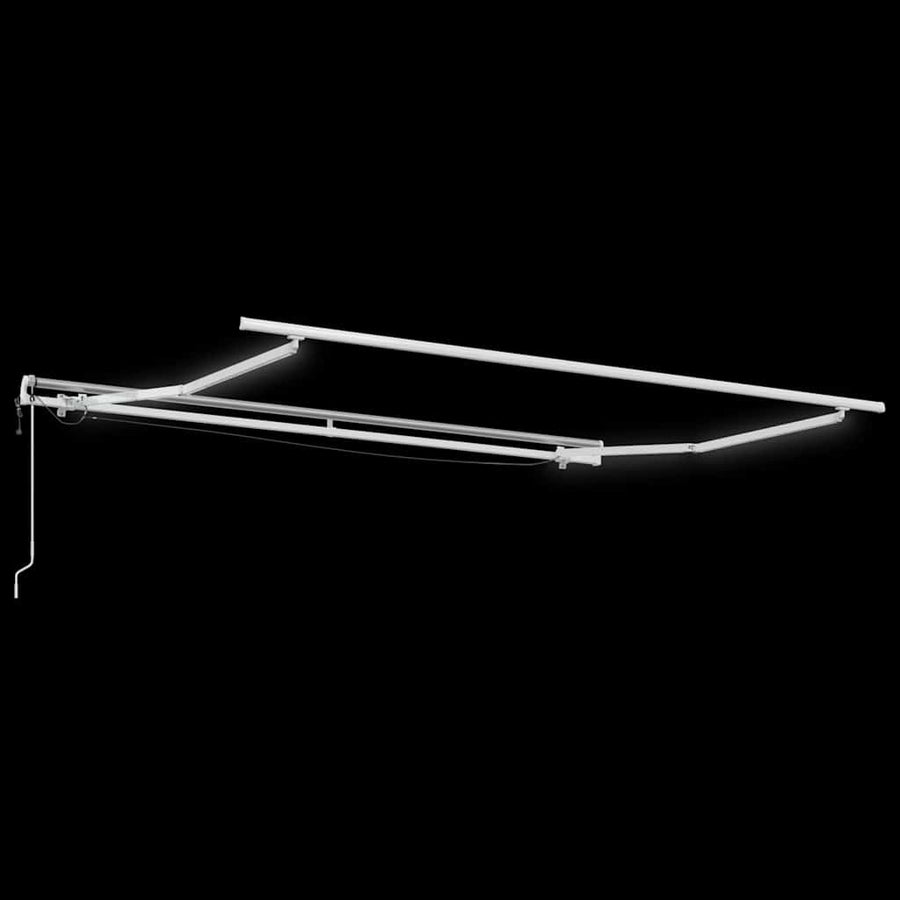 Inklapbaar Zonnescherm Zwart 350 x 250 cm Stof en Metaal