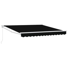 Inklapbaar Zonnescherm Zwart 350 x 250 cm Stof