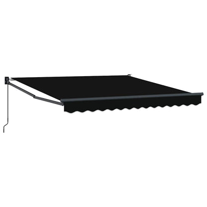 Inklapbaar Zonnescherm Zwart 350 x 250 cm