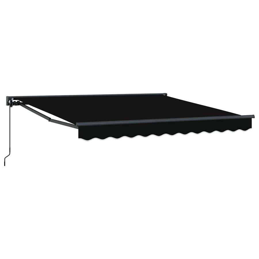 Inklapbaar Zonnescherm Zwart 350x250 cm Polyester