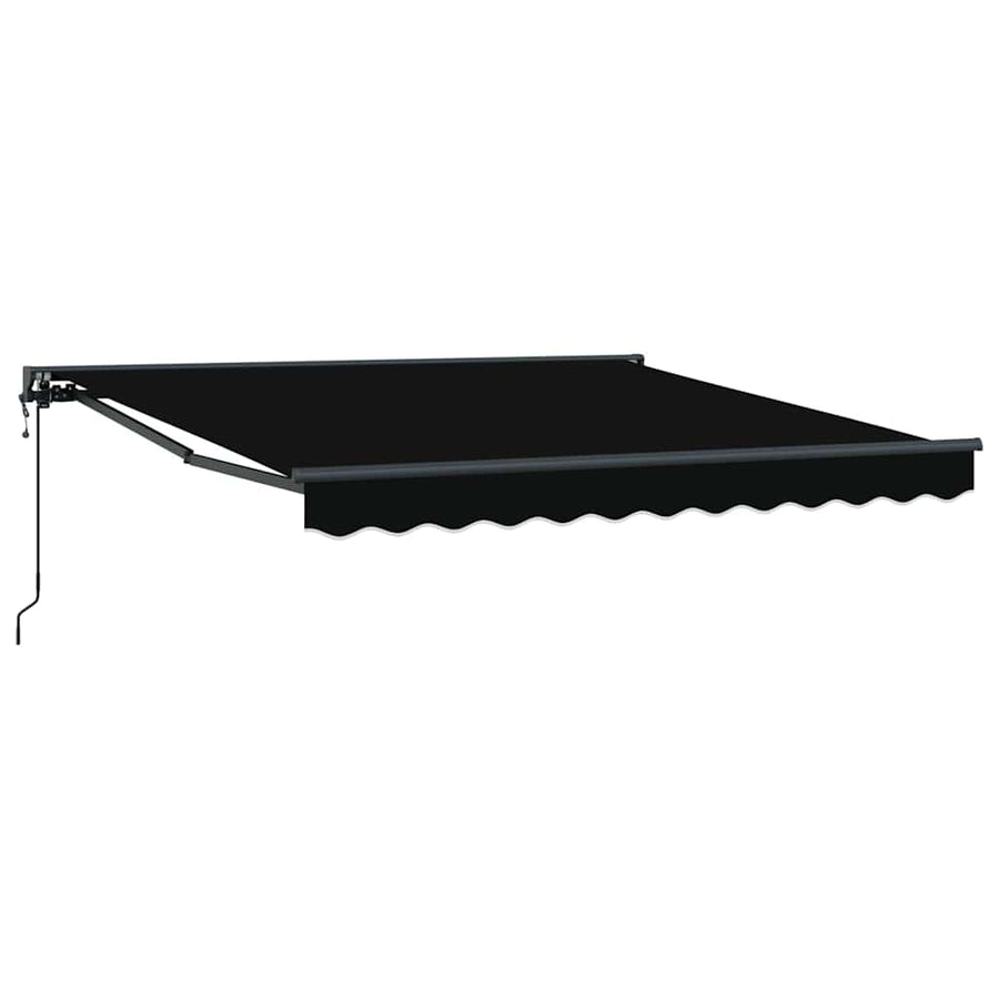 Inklapbaar Zonnescherm Zwart 350x250 cm Polyester