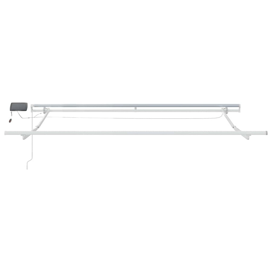 Inklapbaar Zonnescherm Beige 350 x 250 cm Stof en Staal
