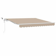 Inklapbaar Zonnescherm Beige 350 x 250 cm Stof en Metaal
