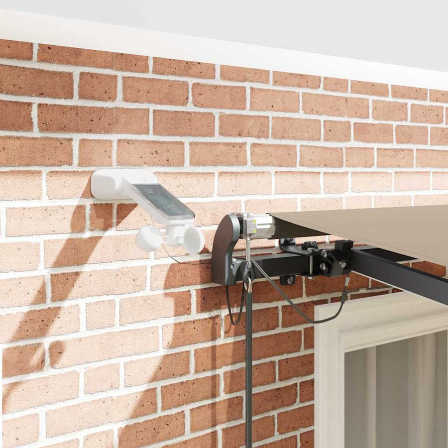 Inklapbaar Zonnescherm met Beige 350 x 250 cm Stof
