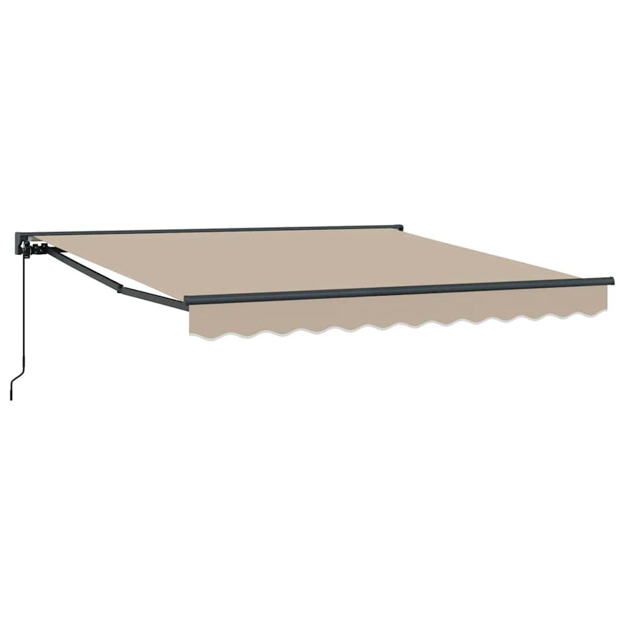 Inklapbaar Zonnescherm Beige 350x250 cm