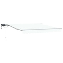 Inklapbaar Zonnescherm Wit 350 x 250 cm Stof en Staal