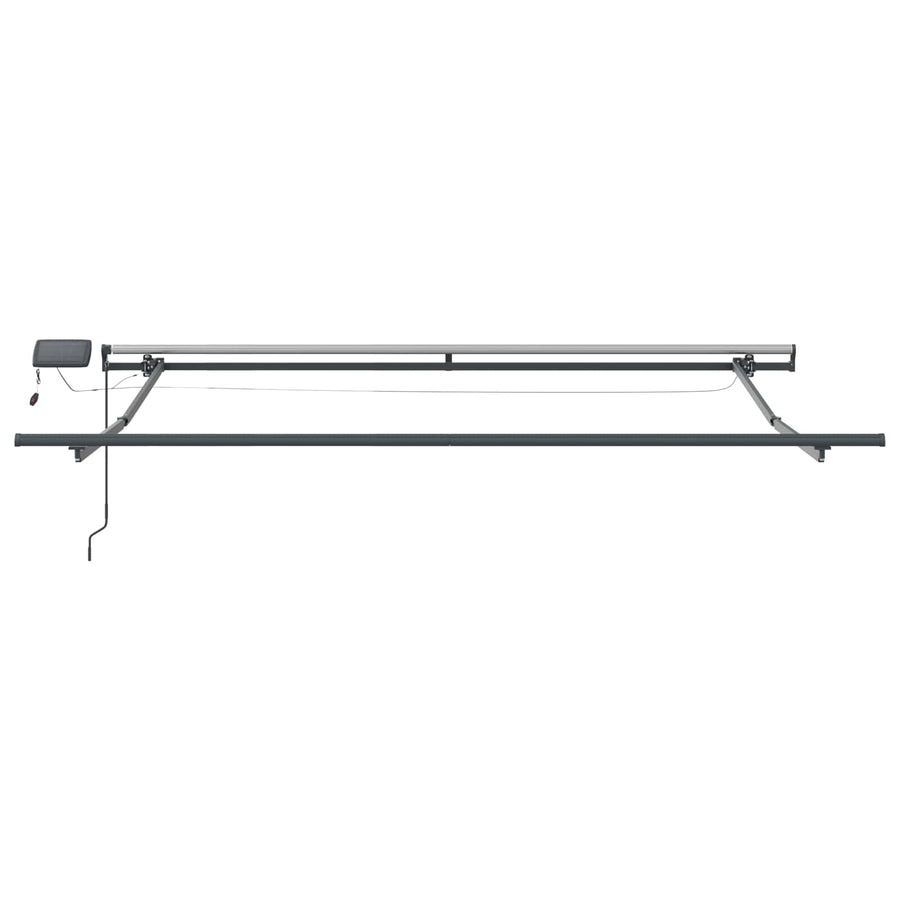 Inklapbaar Zonnescherm Wit 350 x 250 cm Stof