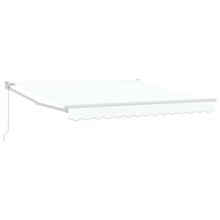 Inklapbaar Zonnescherm Wit 350 x 250 cm Stof