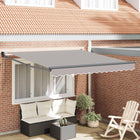 Uitschuifbare luifel 350x250 cm lichtgrijs