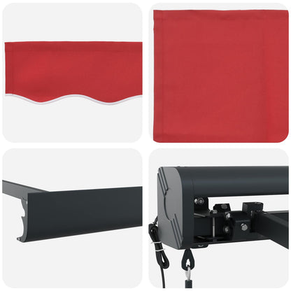 Markies Rood 350 x 250 x 165 cm Polyester en Aluminium