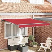 Inklapbaar Zonnescherm Rood 350x250 cm