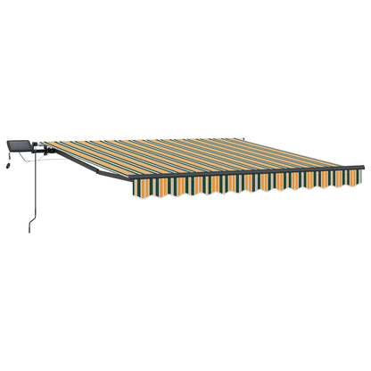 Inklapbaar Zonnescherm Groen en geel 350 x 250 cm Stof
