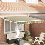 Zonnescherm 350x250 cm groen geel