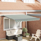 Green White Awning Green and white 350 x 250 cm Fabric