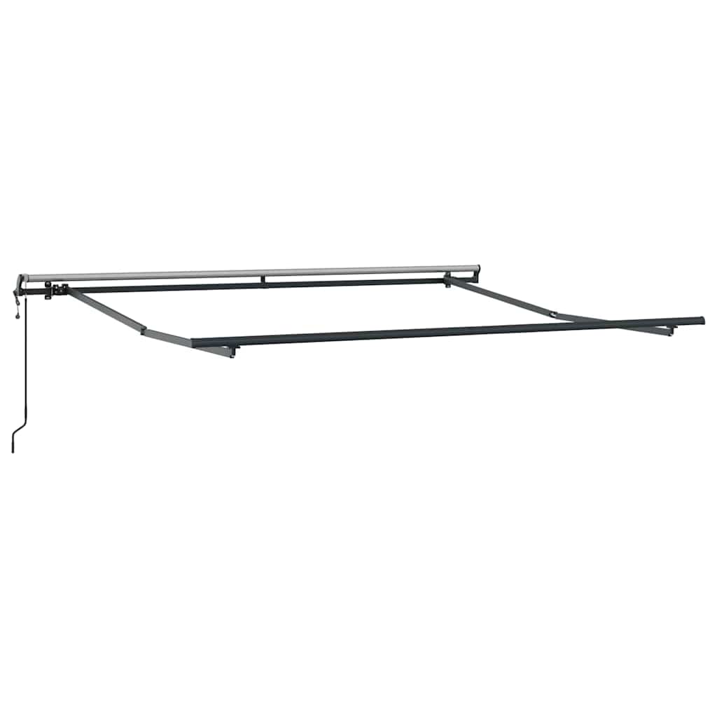 Inklapbaar Zonnescherm Groen en wit 350 x 250 cm Stof