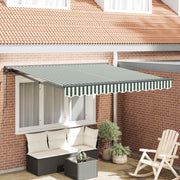 Zonnescherm 350x250 cm groen wit