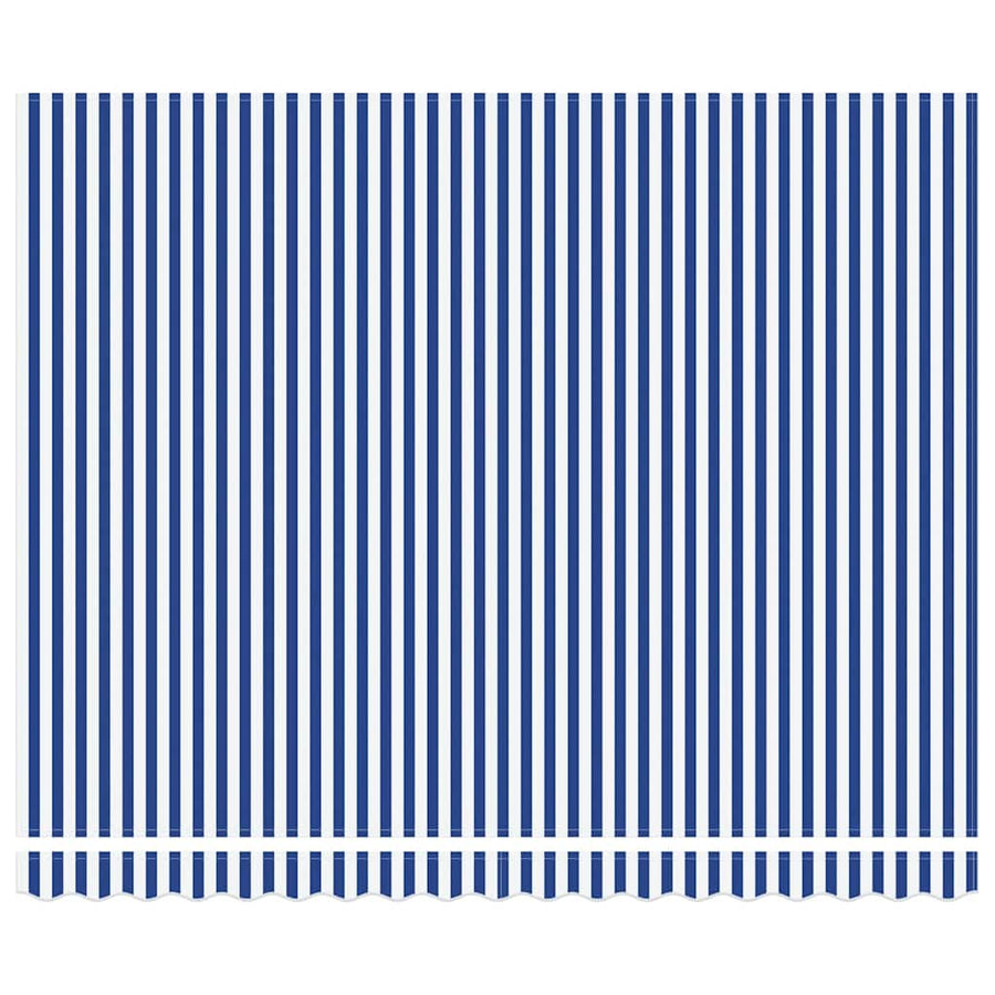 Inklapbaar Zonnescherm Blauw en Wit 400x300 cm