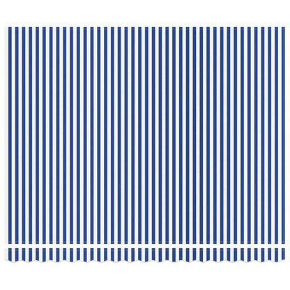 Inklapbaar Zonnescherm Blauwe en Witte Strepen 400 × 300 cm