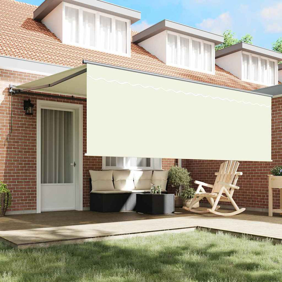 Inklapbaar Zonnescherm Beige 400 × 300 cm Polyester
