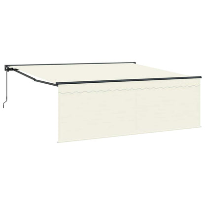 Inklapbaar Zonnescherm Beige 400 × 300 cm Polyester