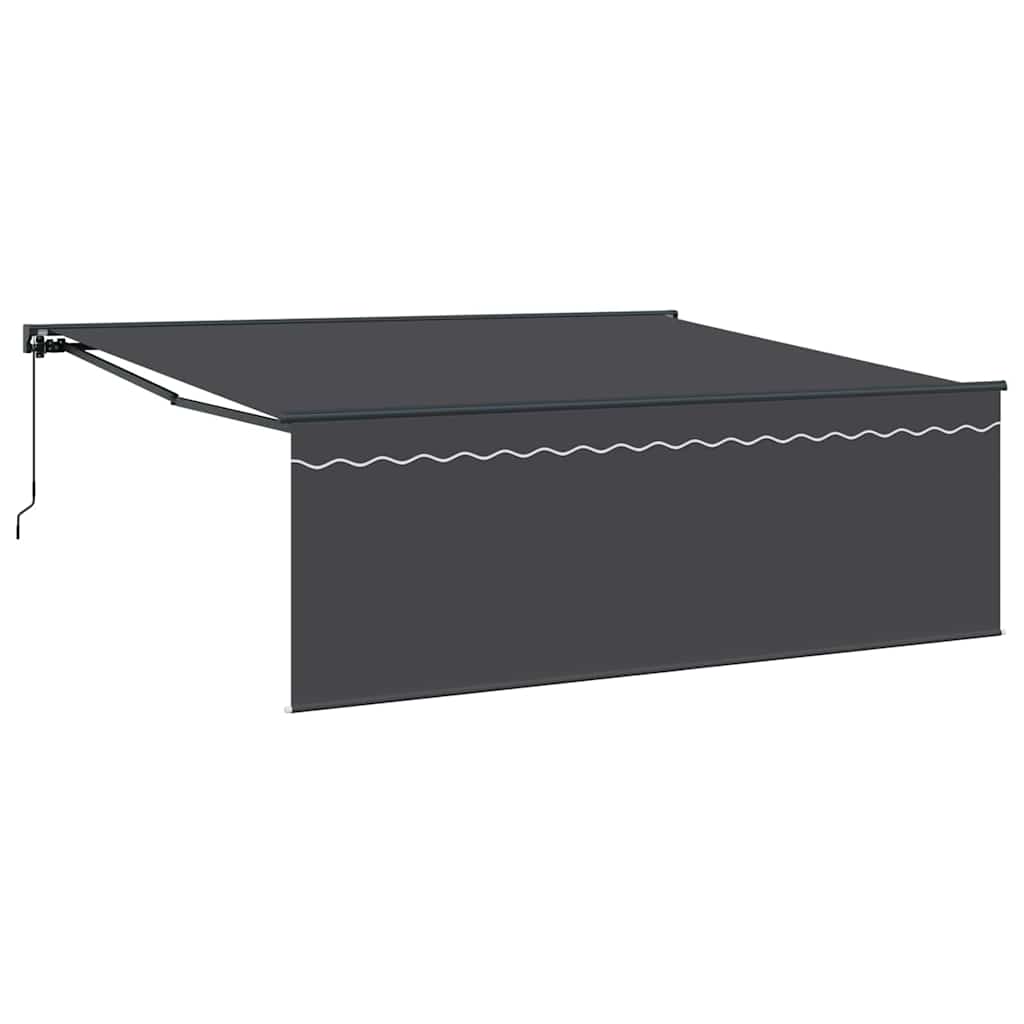 Inklapbaar Zonnescherm Antraciet 400 × 300 cm