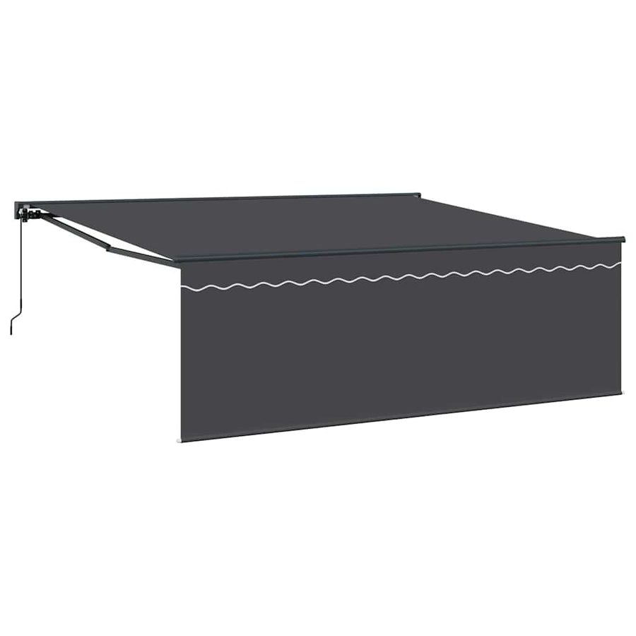 Inklapbaar Zonnescherm Antraciet 400 × 300 cm