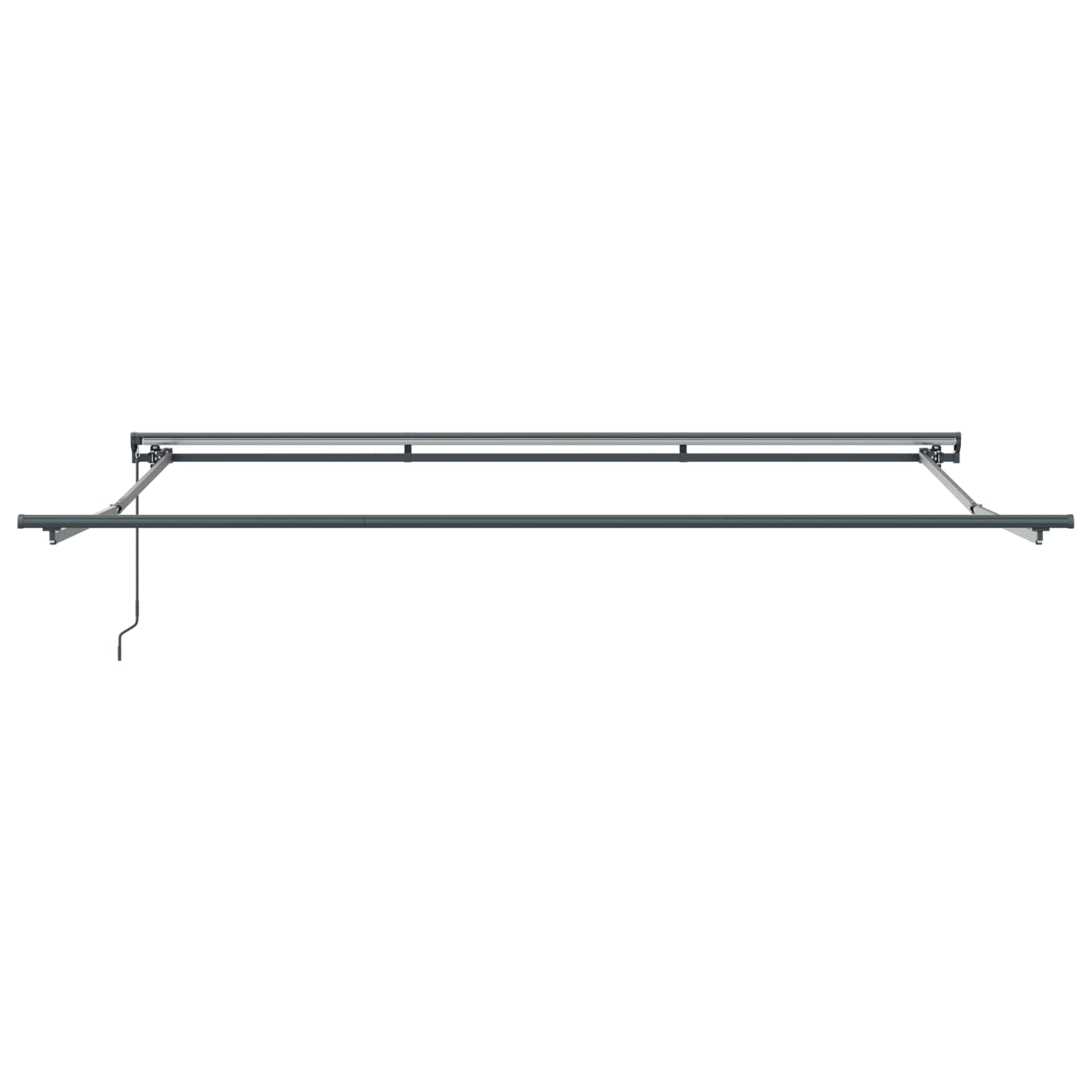 Inklapbaar Zonnescherm Bruin 400 × 300 cm Aluminium en Stof