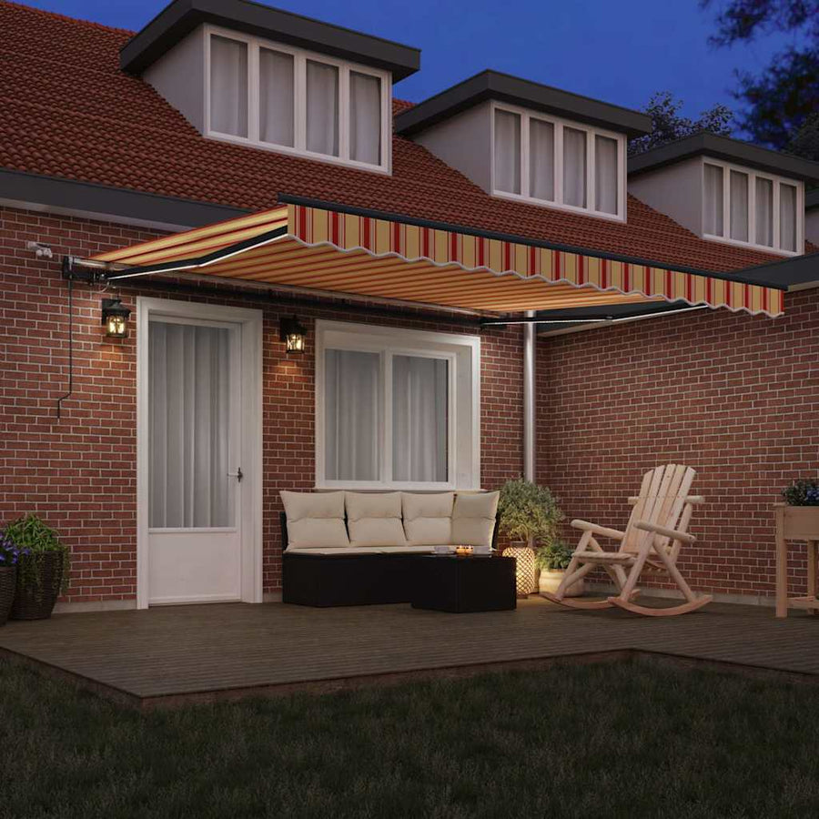 Luifeldoek met Geel en Oranje 400 × 300 cm Polyester