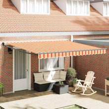 Inklapbaar Zonnescherm geel en oranje 400 × 300 cm Polyester
