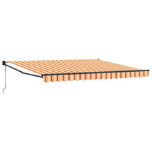 Inklapbaar Zonnescherm geel en oranje 400 × 300 cm Polyester