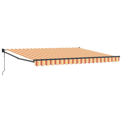 Inklapbaar Zonnescherm geel en oranje 400 × 300 cm Polyester